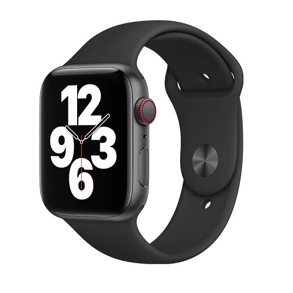 Apple Watch SE (2nd Gen) 44mm Midnight Aluminium Case Midnight Sport Band CEL